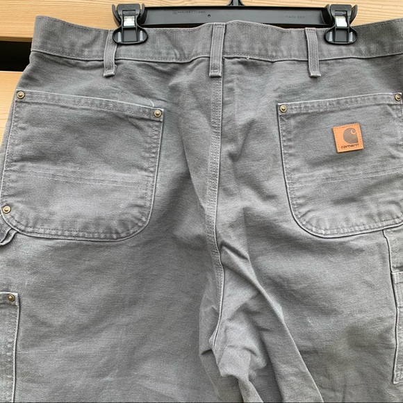 Gray Carhartt WIP Double Knee Pants 38x32 - Picture 6 of 7
